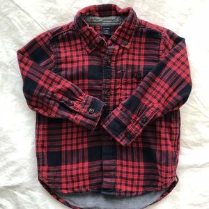 Gap Toddler Flannel Shirt EUC (Sz 2)